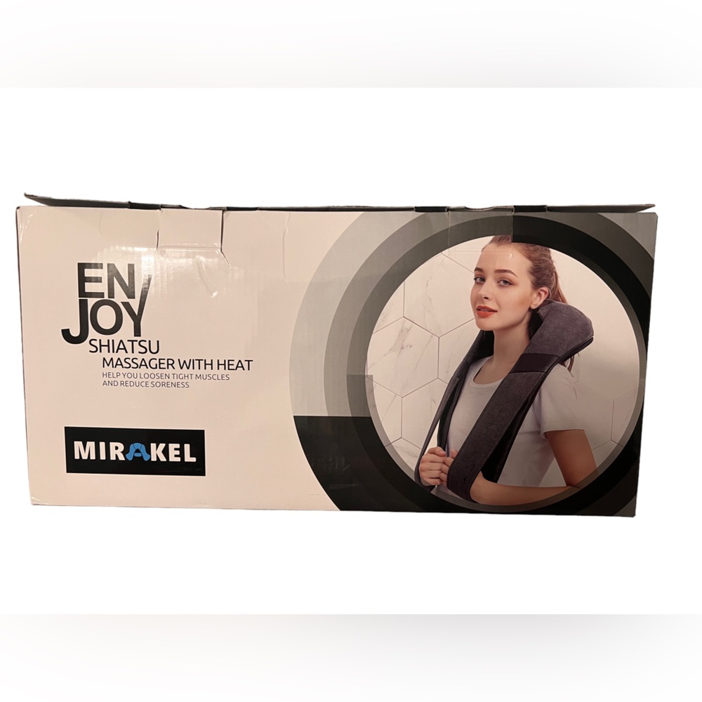 NEW Mirakel Neck Massager, Shiatsu Back Neck Massager with Heat